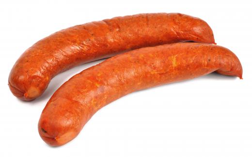 Kielbasa, which is commonly included in kapusta.