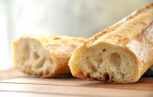 It took this loaf of French bread a day to rise once it has been mixed with levain.