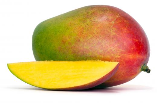 Fresh mango is used in the making of mango sticky rice desert.