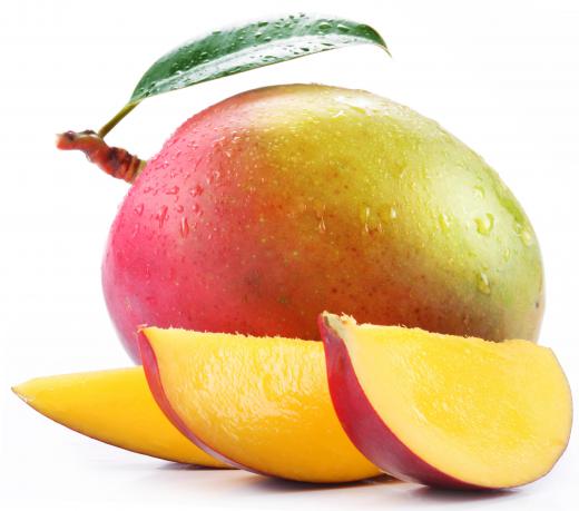 Mangoes may be included in margaritas.