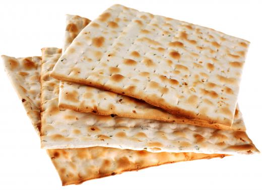 Kosher matzo crackers.