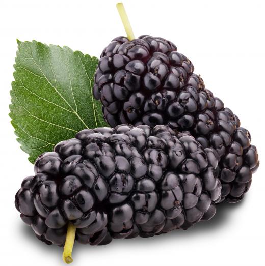 Some types of mead are made with mulberries.