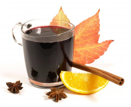 Mulled red wine.