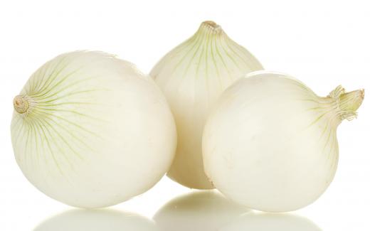 A white onion is a common type of root vegetable.