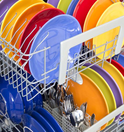 Many dishwashers have cutlery baskets.