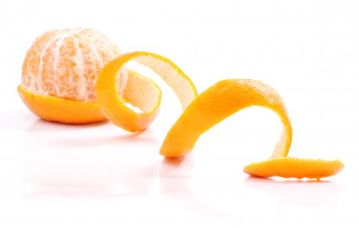 Orange peel is sometimes used to make ladyfingers.