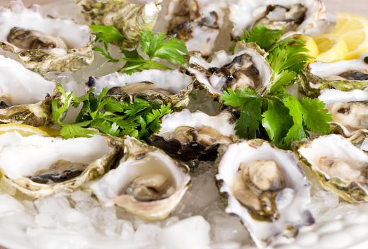 Oysters may be featured in Israeli cuisine.