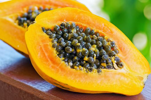 Both conventional and genetically modified papayas are rich in fiber and vitamins such as A, C and E.