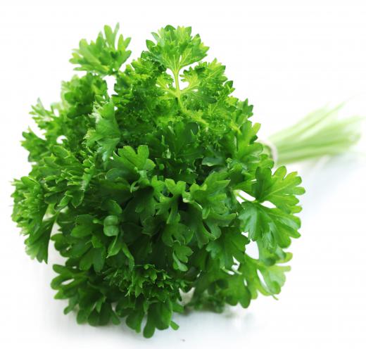 Parsley can be used to spice a chopped ham loaf.