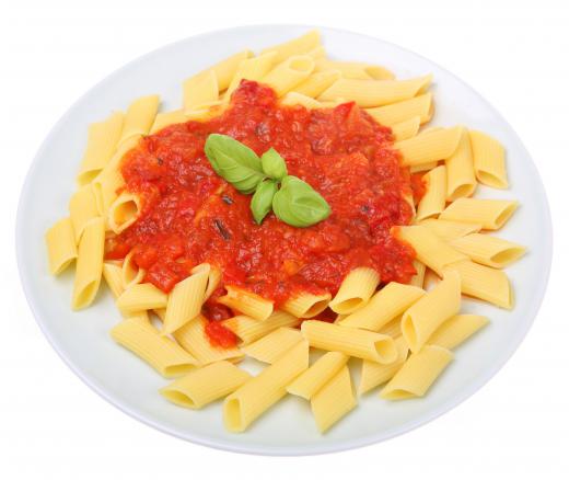 Penne noodles are used in penne alla vodka.