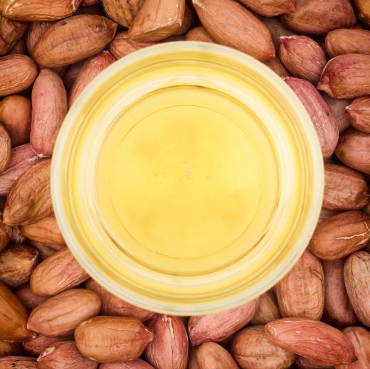 Peanut oil has a high smoking point and is widely used in many countries to fry foods.