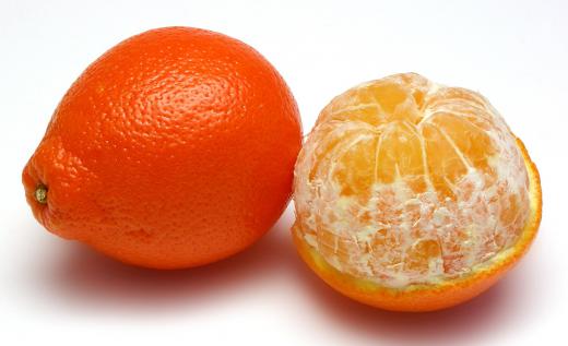 A tangelo is a hybrid of a tangerine with a pomelo and has a distinctive knob.