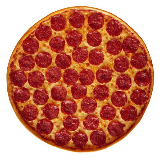 Whole pepperoni pizza.