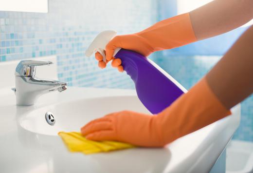 White vinegar can be used as an all-natural household cleaning product.