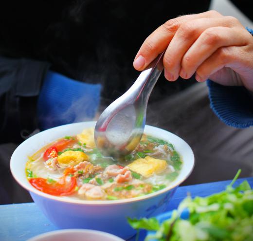 Salty anchovy paste is used to flavor soups and stews throughout Southeast Asia.