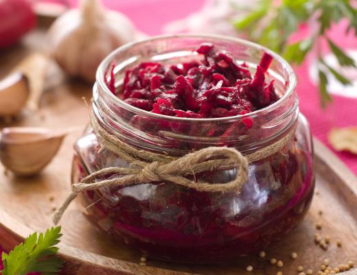 Beets are often picked for use in salads.