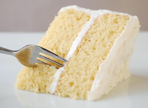 Champagne cakes should be white so the champagne flavor is not overpowered.