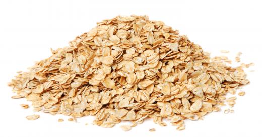 Oat flour is made from ground oats.