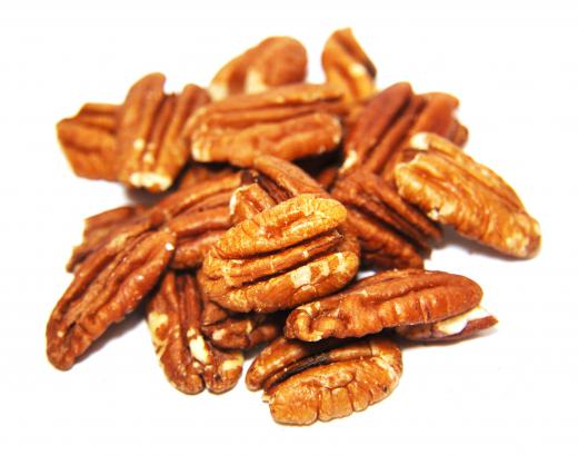 Pecans might be finely chopped for a pecan crust.