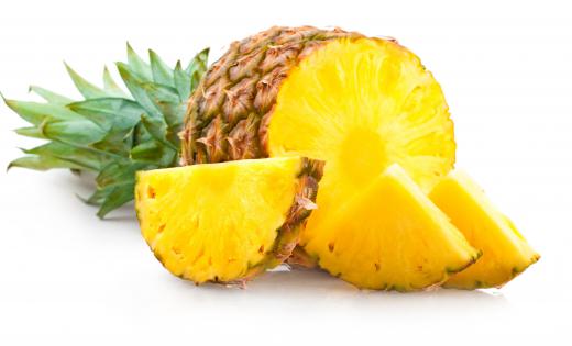 Pineapple is commonly used to make tropical drinks.