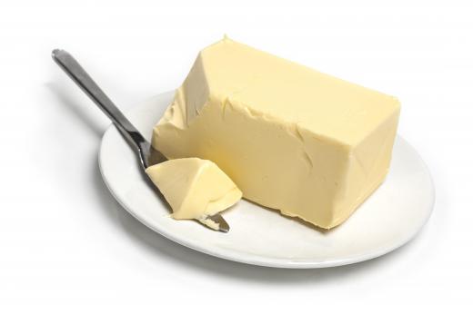 Butter, the main ingredient in buttercream.