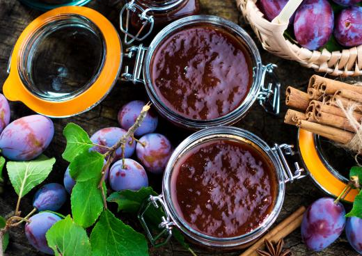 Jars filled with hot jams or jellies that are placed into a hot oven for heating and sealing, are examples of oven canning.