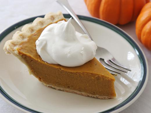 Pumpkin pie is a baked version of custard familiar to the American palate.