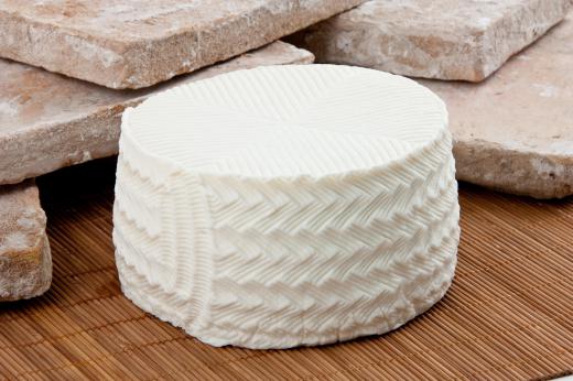 Queso fresco, which is used in making flautas.