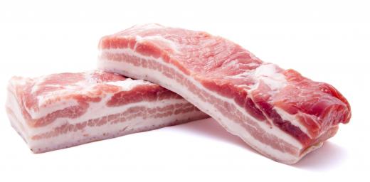 Raw meat is one of the most common raw food materials, although it should be cooked before consumed.