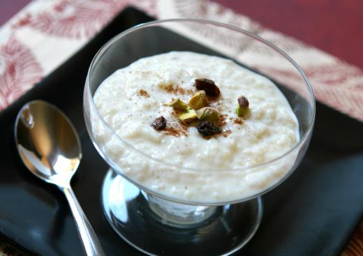 Rice pudding is a dessert type of mixed rice dish.