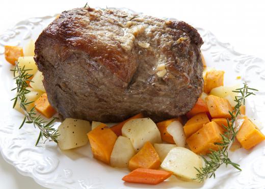 Wet aged beef is often sold as roasting meat.