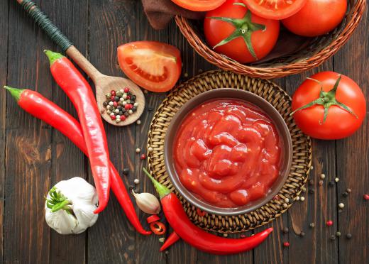 Salsa criolla contains chili peppers and tomatoes.