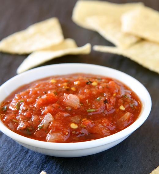 Salsa is a common ingredient in a mollete.