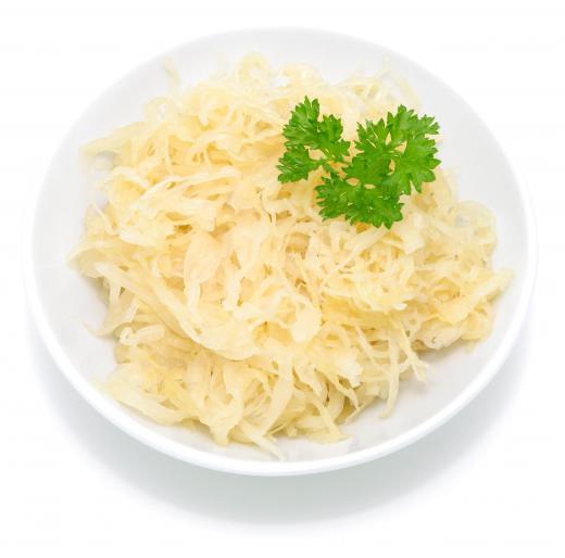 Sauerkraut is made with a brining solution.