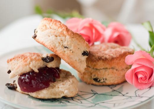 Low-fat scones may be high in calories due to the added sugar, fruit, or chocolate in the recipe.