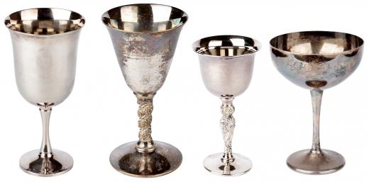 Vintage silver cups.