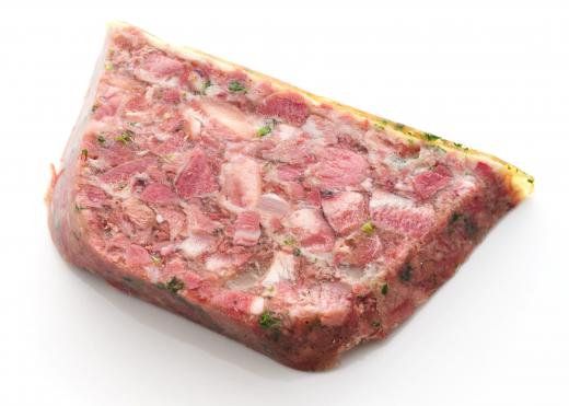 A slice of head cheese.