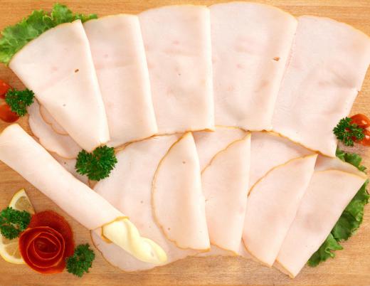 Sliced turkey is a tasty lunch meat.