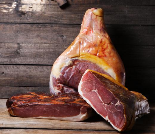 Virginia ham can be sold cooked and sliced or simply smoked.