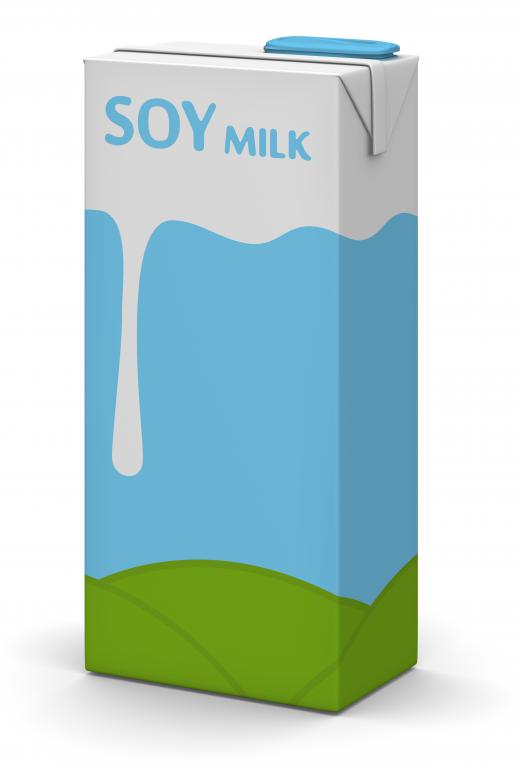 Soy milk is made from soybeans.