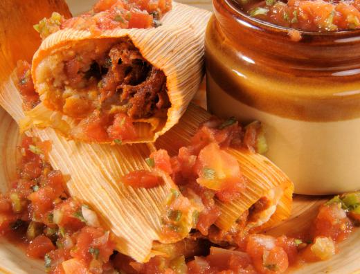 Authentic foods like tamales are easy to make in large batches.