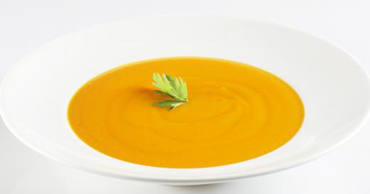 Halal carrot soup.