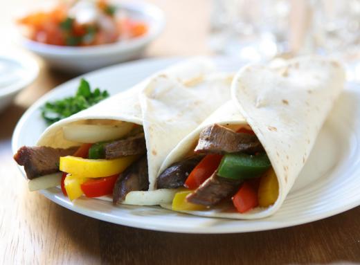 Fajitas made with skirt steak.