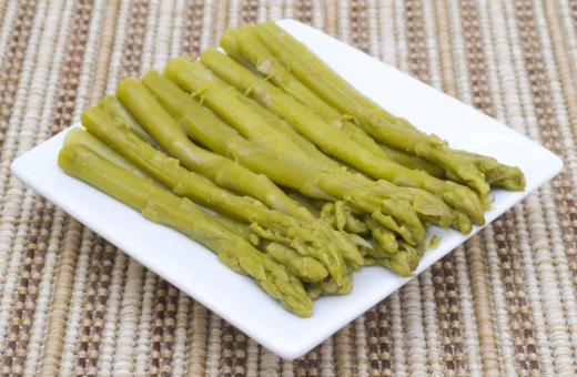 Steamed asparagus.