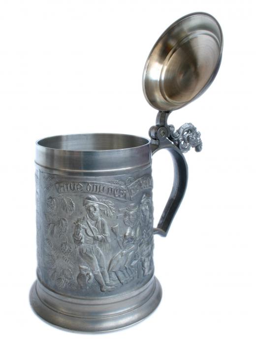 A stein is a lidded mug specifically designed to hold beer.