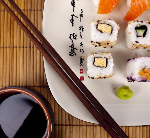 Bamboo rice is sometimes used for sushi.