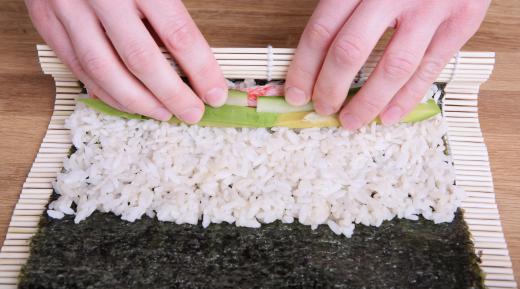 To prevent illness, make sure you consume sushi made by a reputable cook in a commercial kitchen.