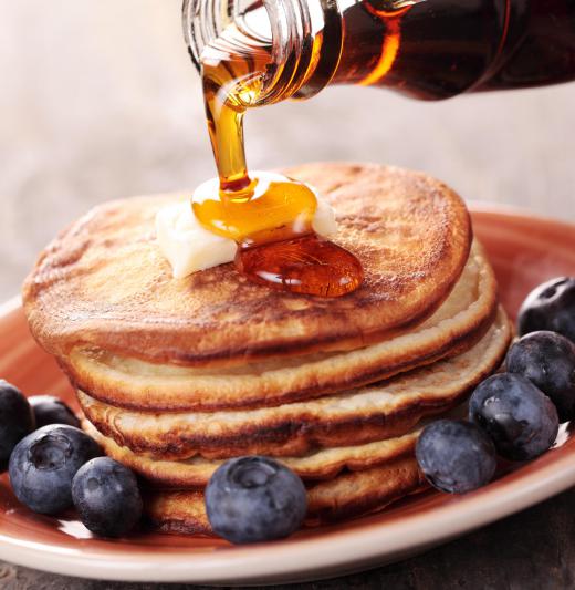 Boysenberries are popular toppings for pancakes.