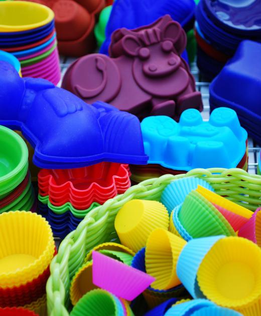 Silicone cookware does not adhere to baked goods, and comes in all shapes and sizes.