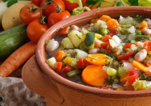 Chefs may choose to use a homemade vegetable stock instead of vegetable stock cubes and water.